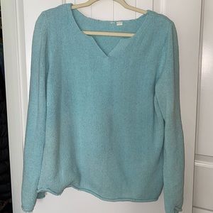 Blue Fuzzy Pullover